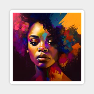 Abstract Portrait Magnet