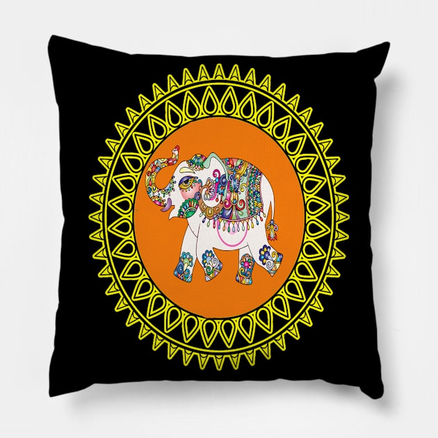 Elephant Pillow by Shreedigital 