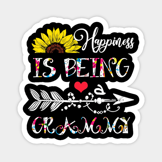 Happiness is being a grammy mothers day gift Magnet by DoorTees