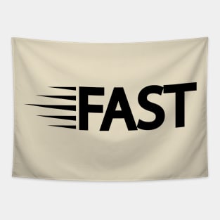 Fast being fast typography design Tapestry