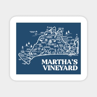 Martha's Vineyard Map Magnet