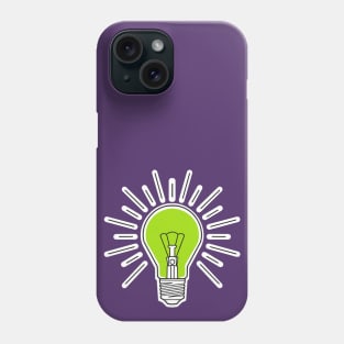 green lightbulb Phone Case