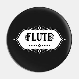 White Flute Emblem Pin