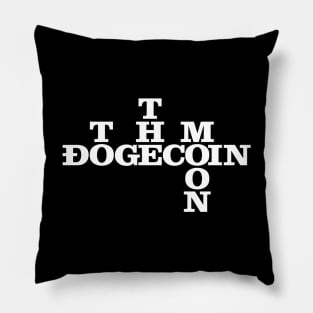 dogecoin to the moon funny crypto quote gift Pillow