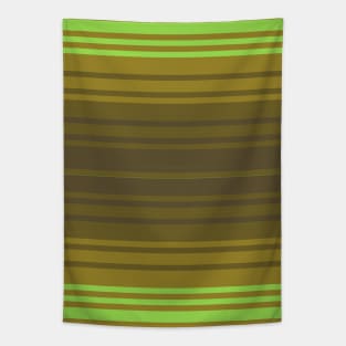 Brown and Green Gradient Stripes Tapestry
