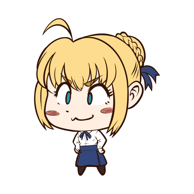 Saber-Chibi by stormjang