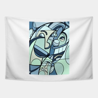 portrait cubism Tapestry