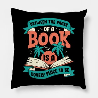 Book Reader Reading Lover Gift Pillow