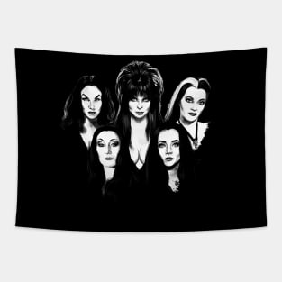 Goth Queens -  Vampira, Lily, Morticia Tapestry