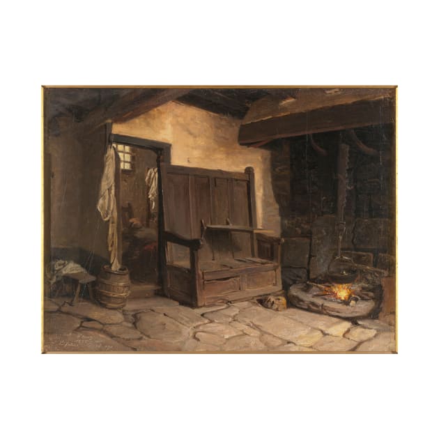 A Cottage Interior. Study - Wilhelm Wallander by themasters