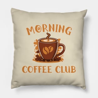 Morning coffee club Pillow