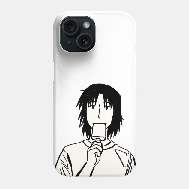 yotsuba's dad eating ice cream Phone Case by mudwizard