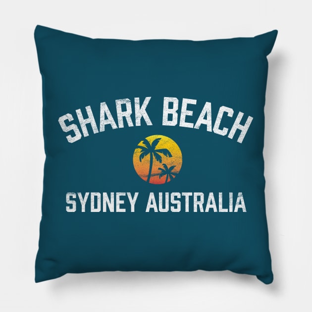 Shark Beach Sydney Australia NSW Sunset Palm Pillow by TGKelly