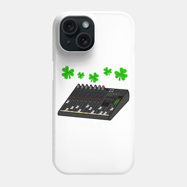 St Patrick's Day Sound Engineer Musician Phone Case by doodlerob