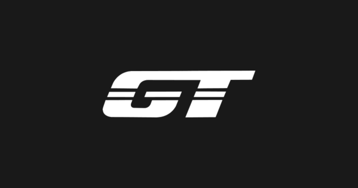GT LOGO, White on Black. - Gt Logo White On Black - T-Shirt | TeePublic
