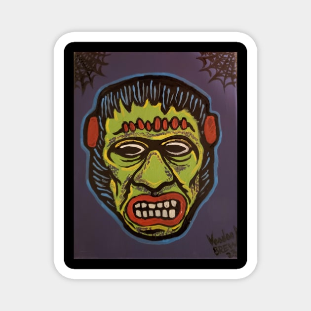 Ben cooper style monster mask Magnet by Voodoobrew