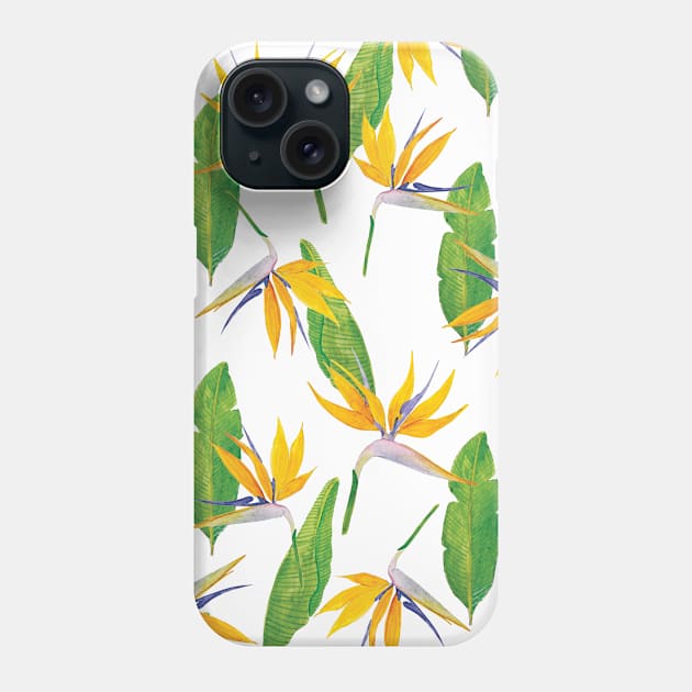 Birds of Paradise Flower Phone Case by Dessi Designs