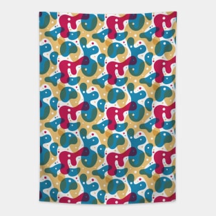 Dots and Curves Pattern #001 Tapestry