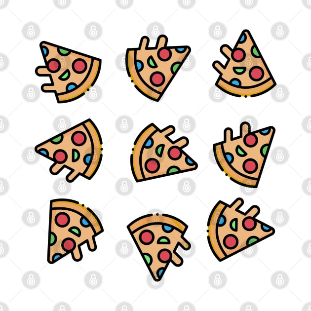 PIZZA DELICIOUS PATTERN by Trangle Imagi