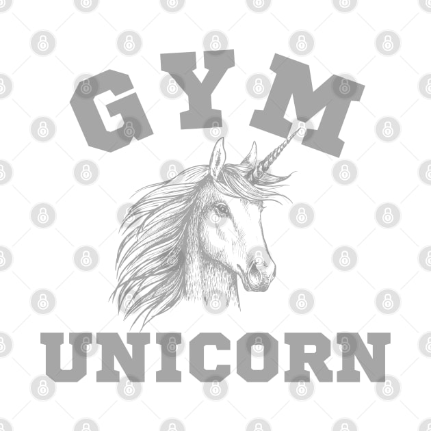 Fitness Workout Gym Unicorn Cardio by Delta V Art