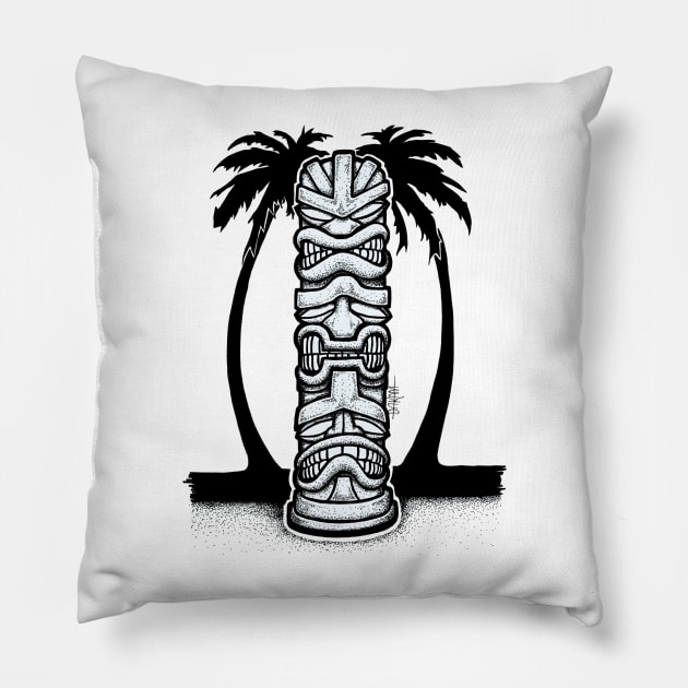 Totem Tiki Pillow by DaKaM