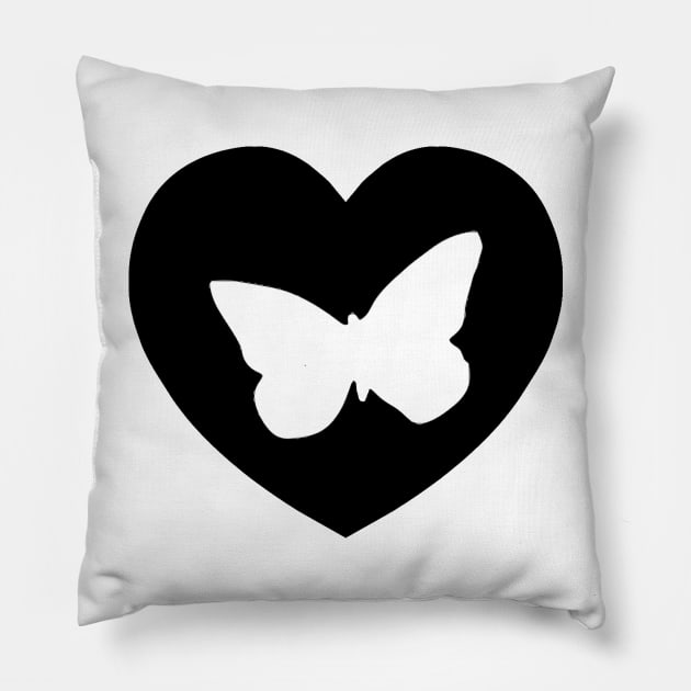 Butterfly Love | I Heart... Pillow by gillianembers