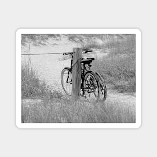 Bicycles At The Beach Magnet