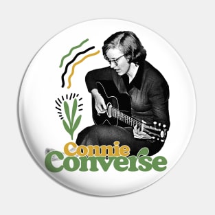 Connie Converse ---- Original Fan Art Design Pin