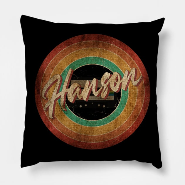 Hanson Vintage Circle Art Pillow by antongg