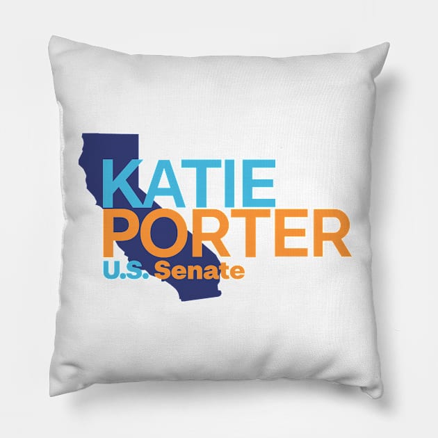 Katie Porter 2024 Election | California US Senate Political Pillow by BlueWaveTshirts