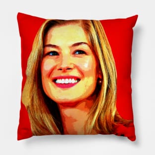 rosamund pike Pillow