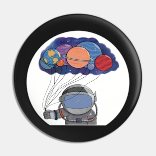 Space Balloons Pin