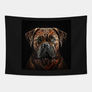 A Fractal Design of A Bullmastiff Tapestry