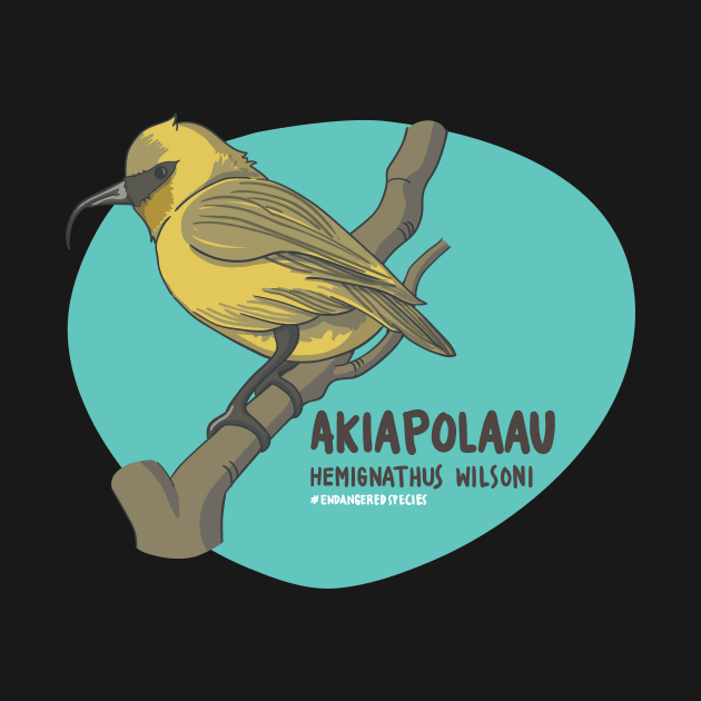 The Akiapolaau by Gernatatiti