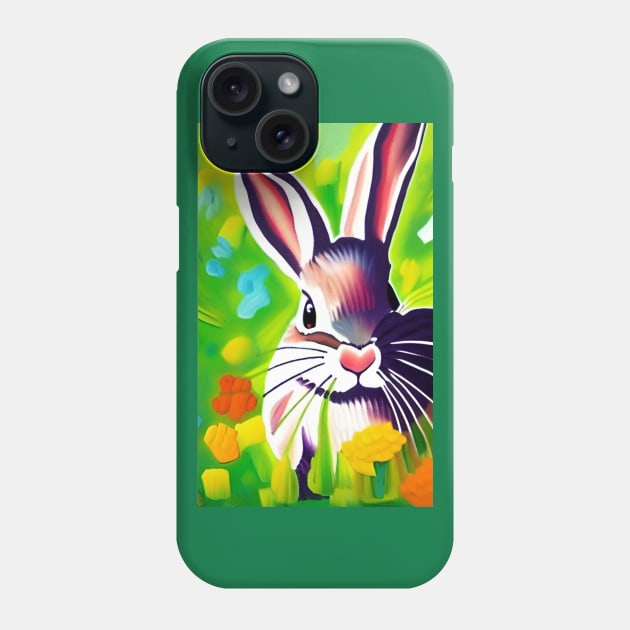 Rabbit in a field Phone Case by Gaspar Avila