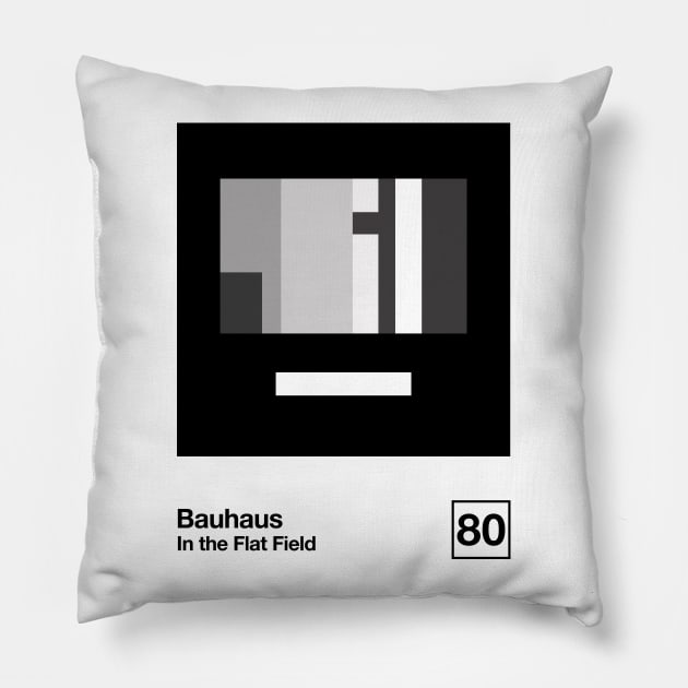 In The Flat Field / Minimalist Style Graphic Artwork Design Pillow by saudade