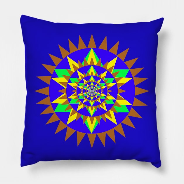 Abstract Geometric Designs 09 Pillow by "Ekaa Digi Arts"