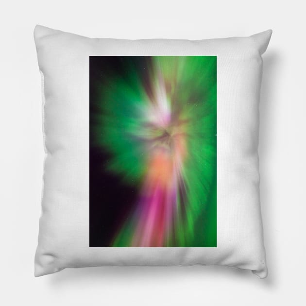 Northern lights corona Pillow by Juhku