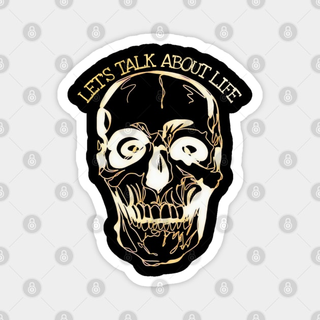 Scull, sarcastic, let's talk about it Magnet by AGRHouse