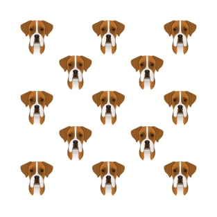 Boxer dog pattern T-Shirt