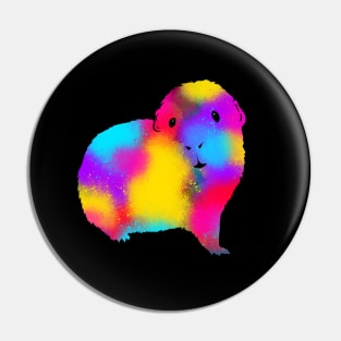 Spray Paint Graffiti Guinea Pig Pin