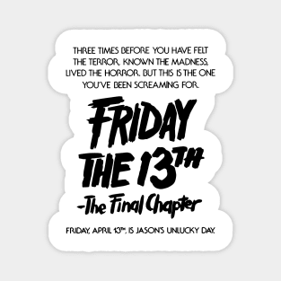 Friday 13th Magnet