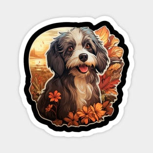 Havanese Dog Flower Magnet