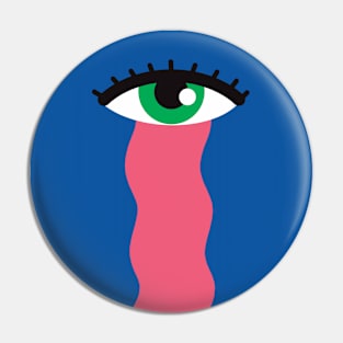 Crying eye Pin