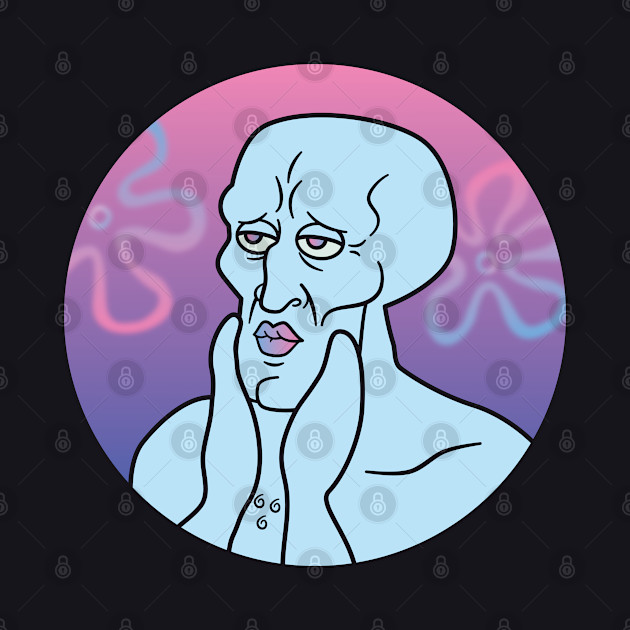 Handsome Squidward Feels Good - Squidward - Phone Case