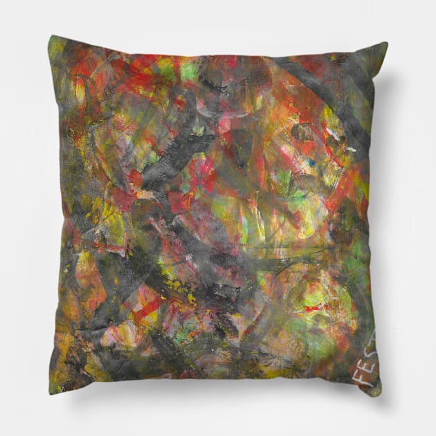 Texture - 338 Pillow by walter festuccia