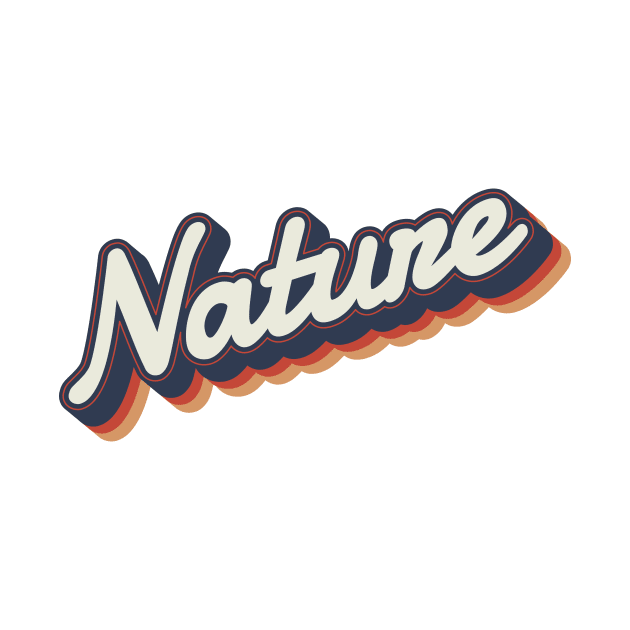 70S RETRO  vintage QUOTE LETTERING text base NATURE by Midoart