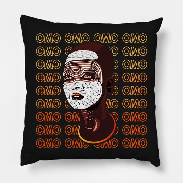 omo tribe Pillow by Alazar4