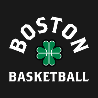 Boston Beantown Clover Basketball Fan T-Shirt: Show Your Pride for Boston & Hoops T-Shirt