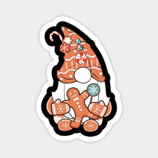 Ginger Gnome Christmas Magnet